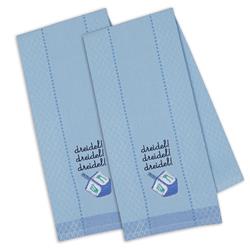 Design Imports Camz10828 Dreidel Embroidered Dish Towel