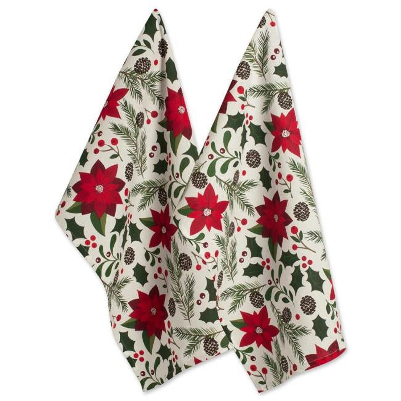 Design Imports Camz38059 Woodland Christmas Dish Towel Set - Set Of 2