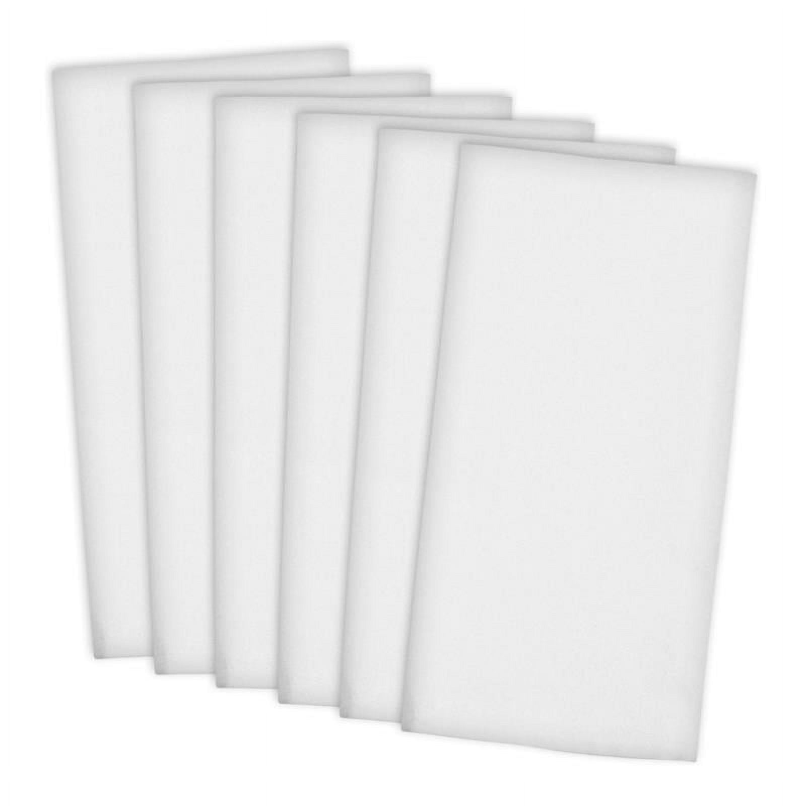 Design Imports Camz34463 White Flat Woven Dishtowels - Set Of 6