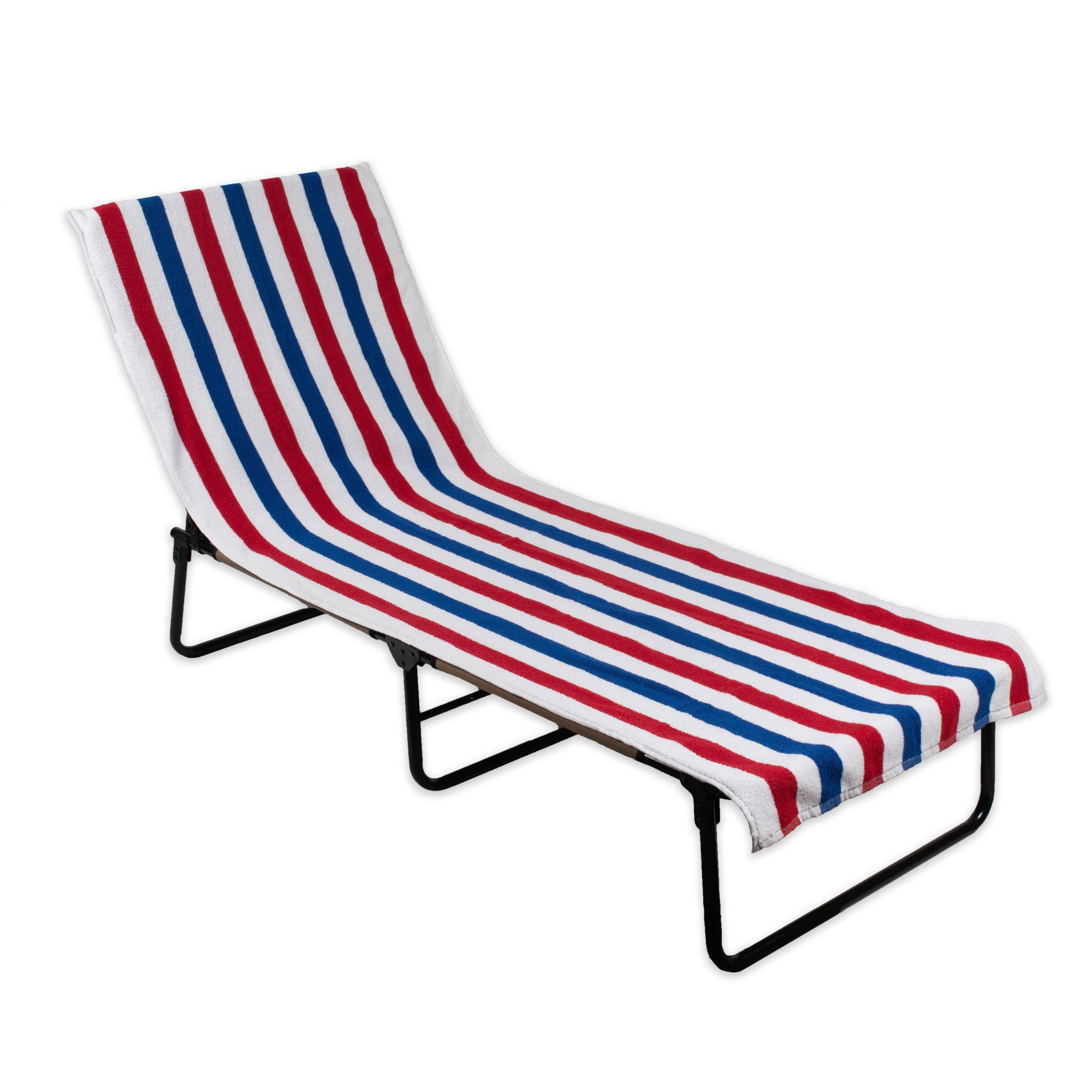 UPC 761450703384 product image for Design Imports 70338A 26 x 82 in. Red, White & Blue Stripe Lounge Chair Beac | upcitemdb.com