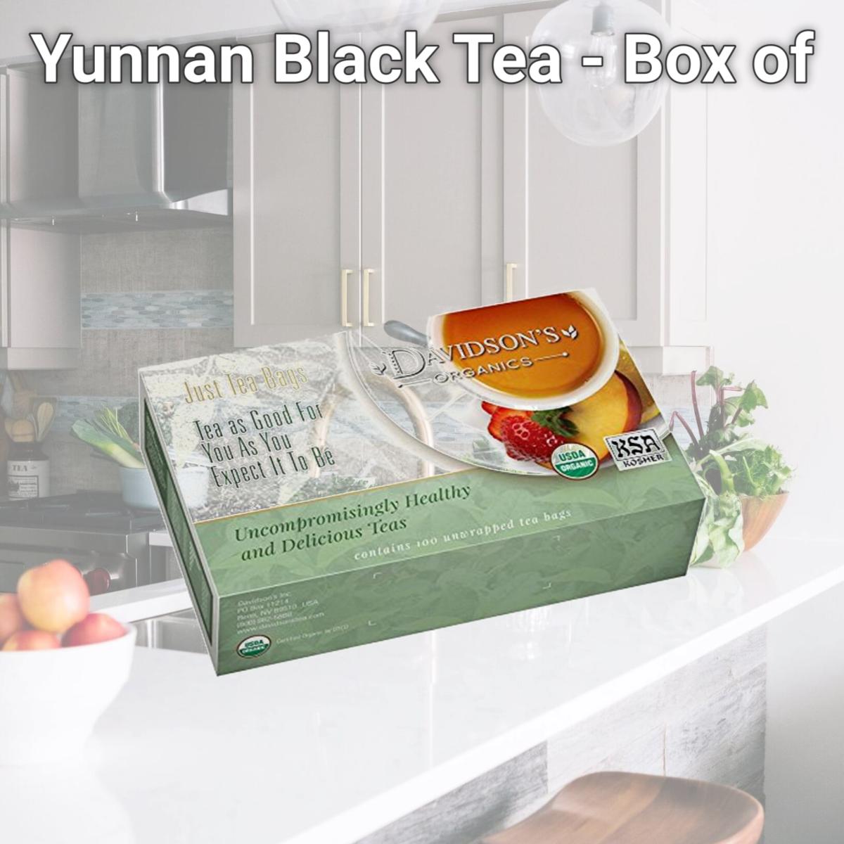 Picture of Davidsons Organics 100 Yunnan Black Tea - Box of 100