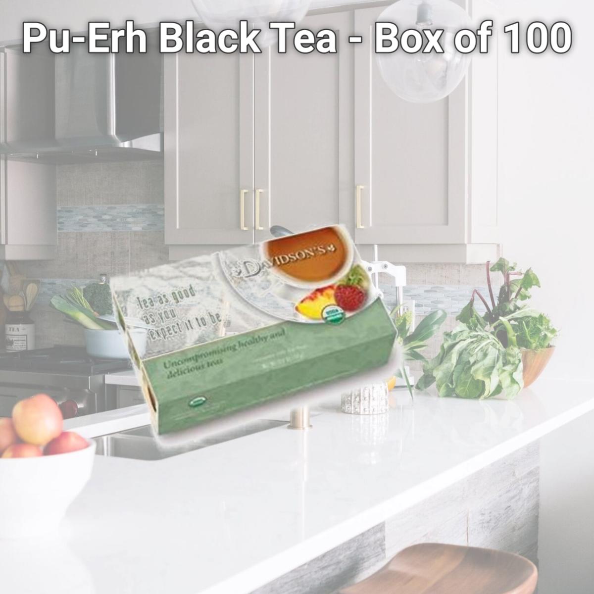 Picture of Davidsons Organics 159 Pu-Erh Black Tea - Box of 100