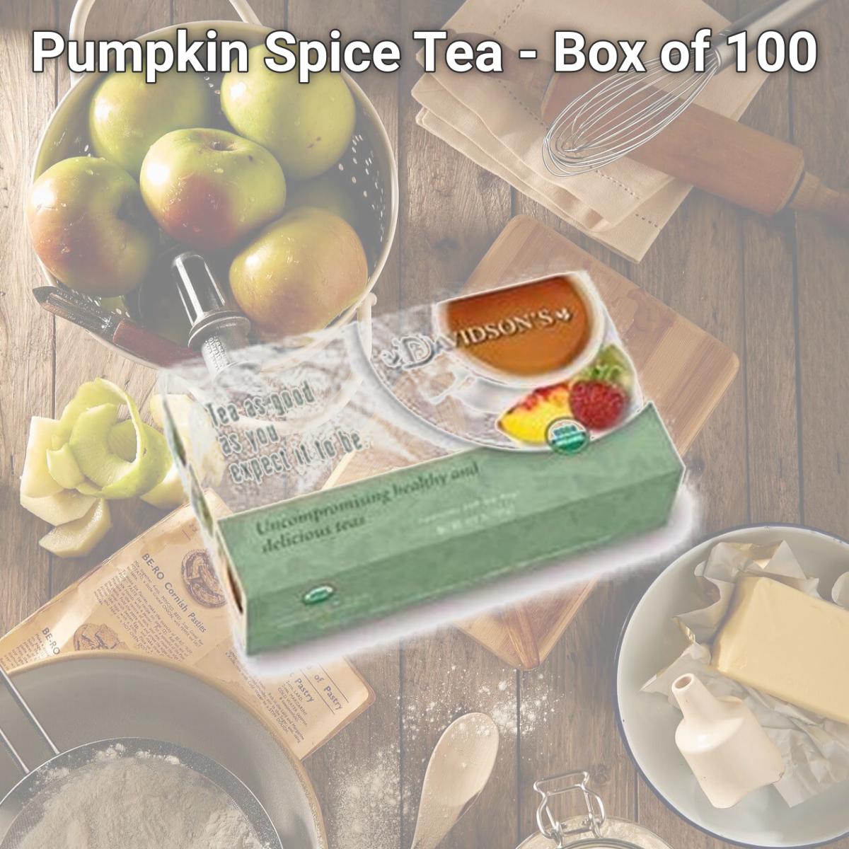 Picture of Davidsons Organics 202 Pumpkin Spice Tea - Box of 100