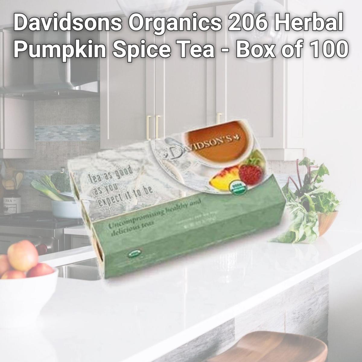 Picture of Davidsons Organics 206 Herbal Pumpkin Spice Tea - Box of 100