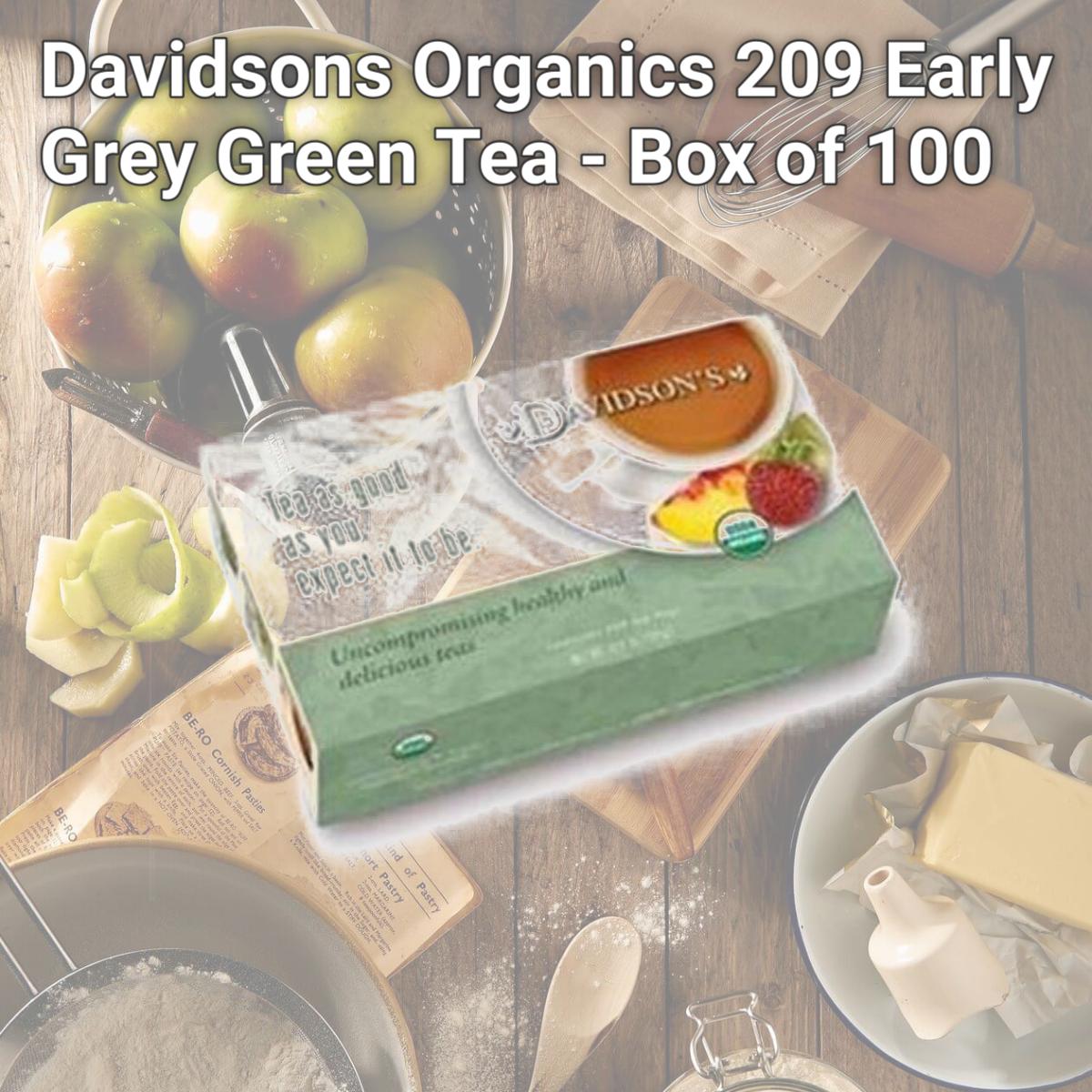 Picture of Davidsons Organics 209 Early Grey Green Tea - Box of 100