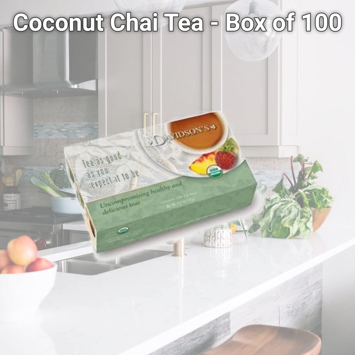 Picture of Davidsons Organics 210 Coconut Chai Tea - Box of 100