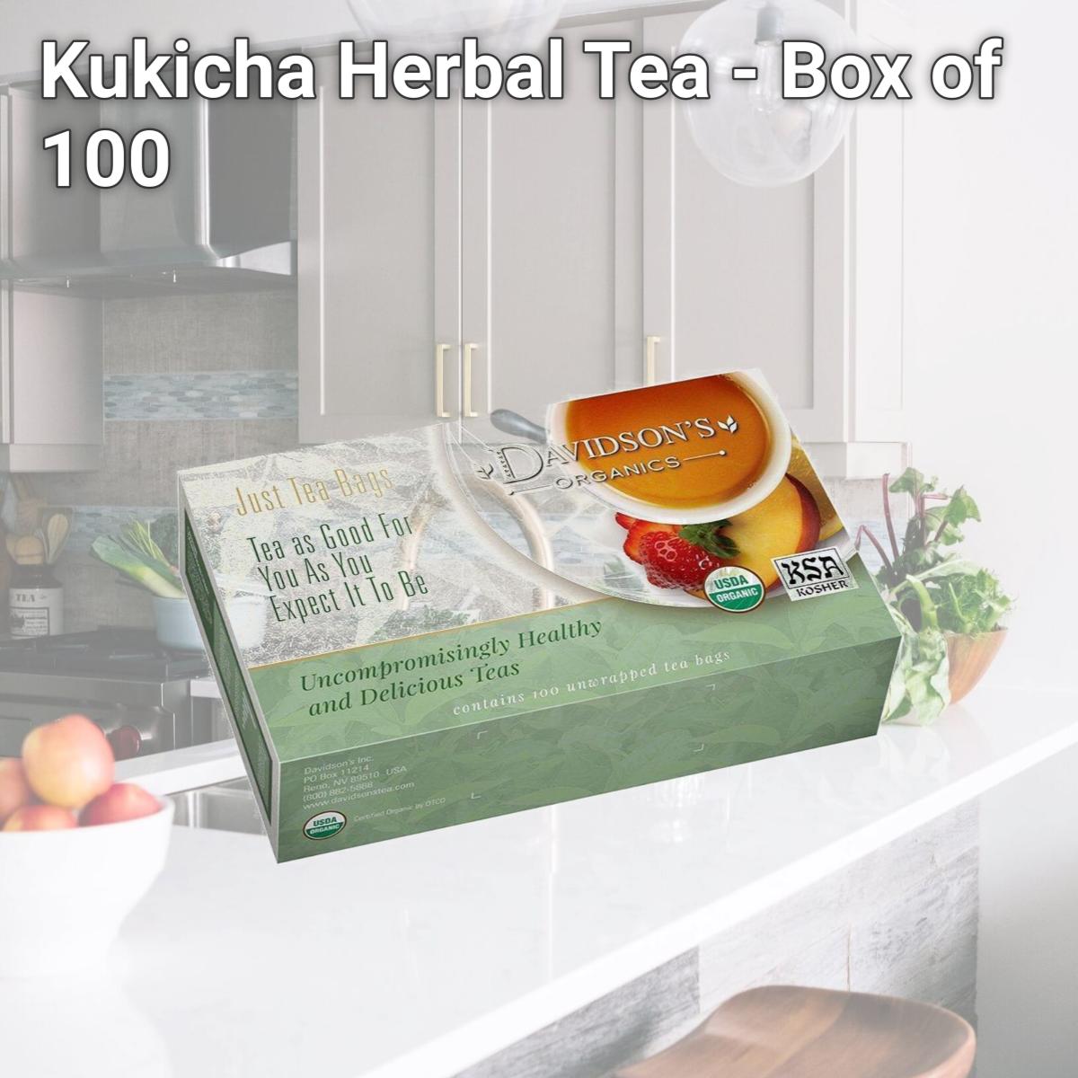 Picture of Davidsons Organics 236 Kukicha Herbal Tea - Box of 100