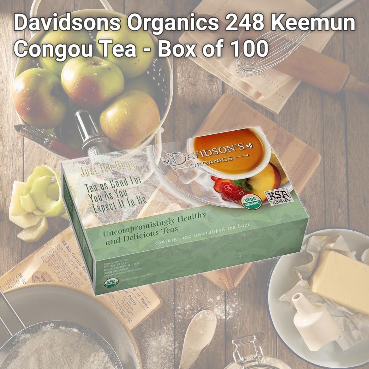 Picture of Davidsons Organics 248 Keemun Congou Tea - Box of 100