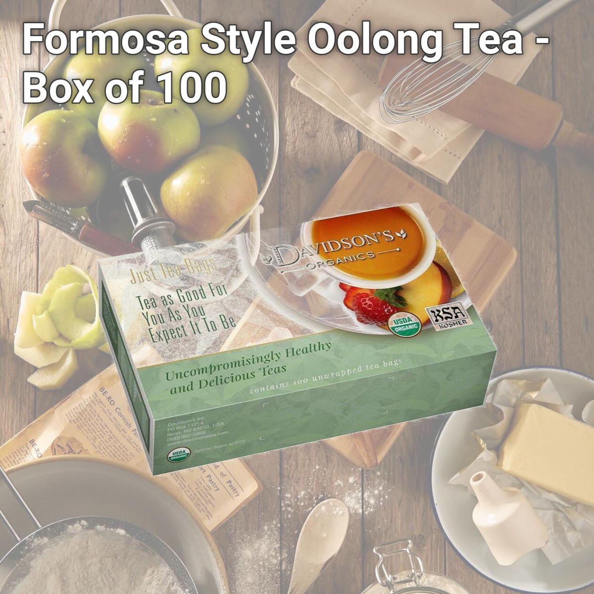 Picture of Davidsons Organics 249 Formosa Style Oolong Tea - Box of 100