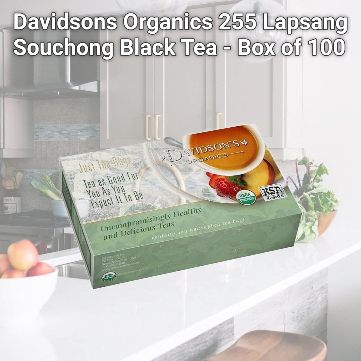 Picture of Davidsons Organics 255 Lapsang Souchong Black Tea - Box of 100