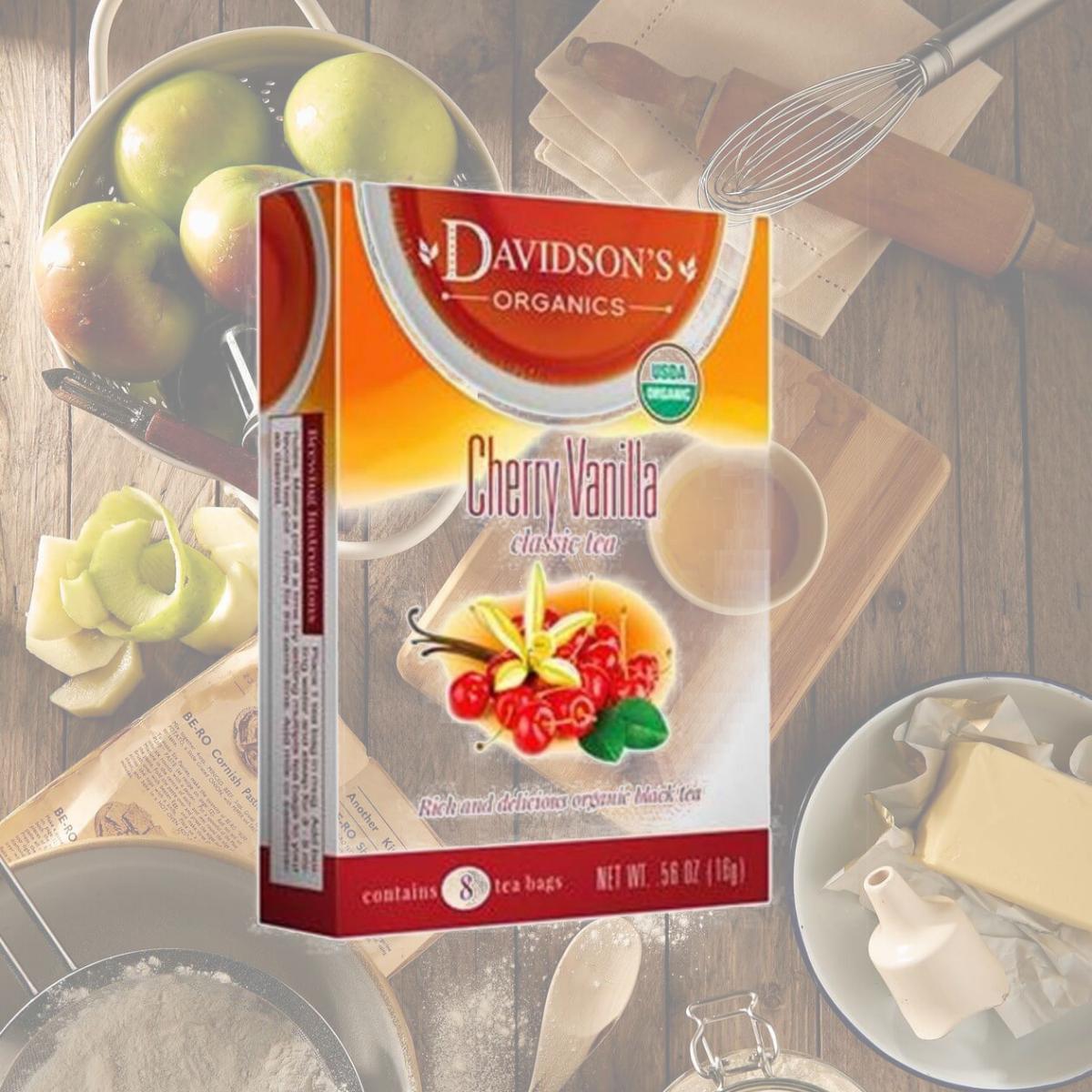 Picture of Davidsons Organics 1101 Single Serve Cherry Vanilla Tea - 100 Count