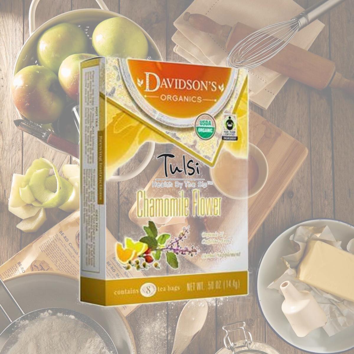 Picture of Davidsons Organics 1106 Single Serve Tulsi Chamomile Flower Tea - 100 Count