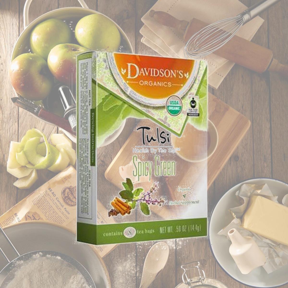 Picture of Davidsons Organics 1107 Single Serve Tulsi Spicy Green Tea - 100 Count