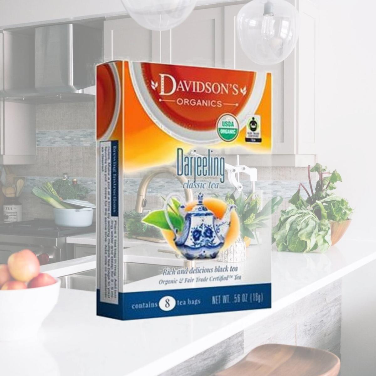 Picture of Davidsons Organics 1132 Single Serve Darjeeling Tea - 100 Count