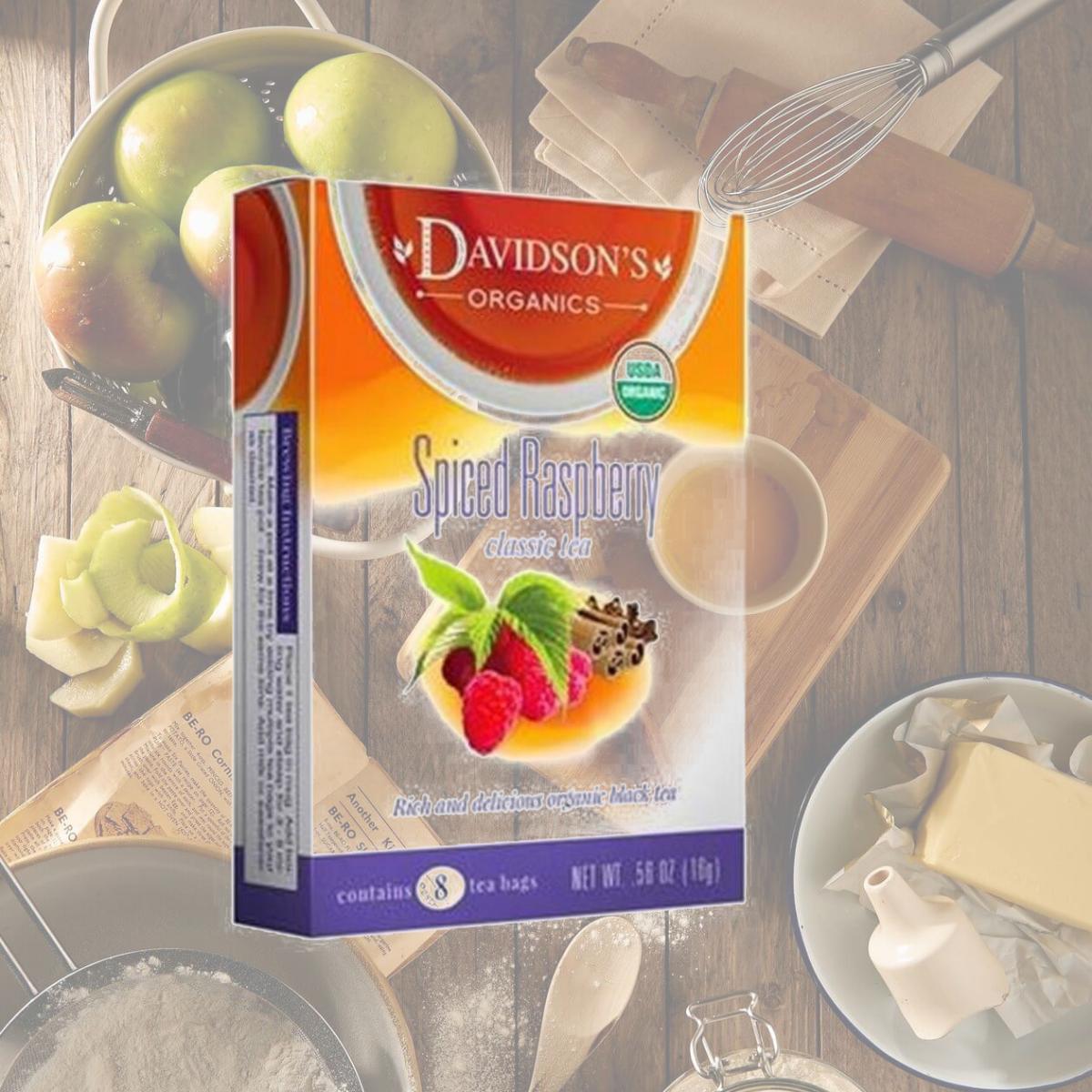 Picture of Davidsons Organics 1137 Single Serve Spiced Raspberry Tea - 100 Count