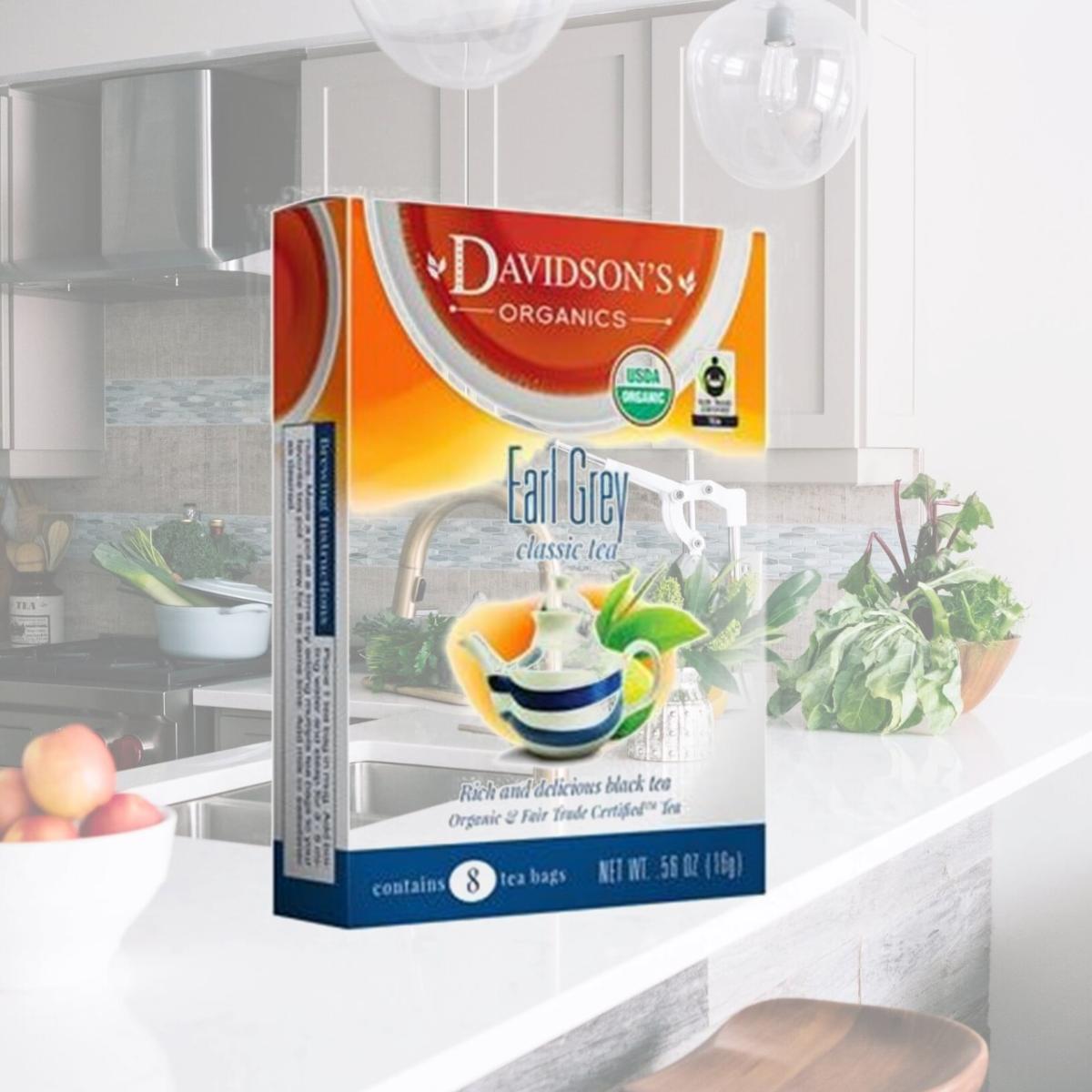 Picture of Davidsons Organics 1139 Single Serve Earl Grey Tea - 100 Count