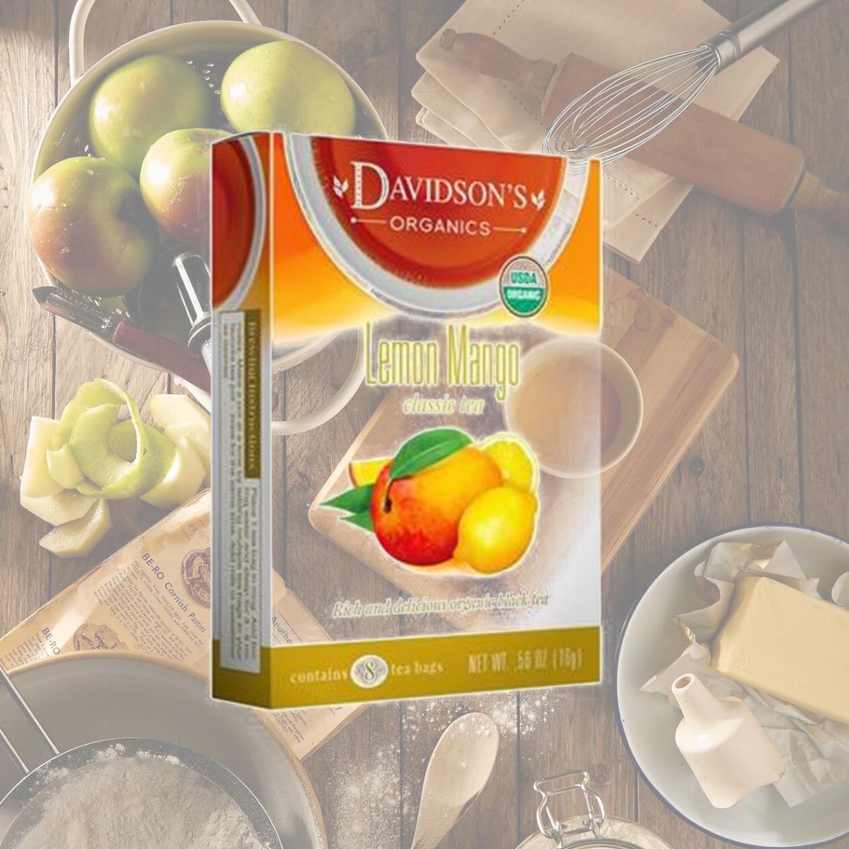 Picture of Davidsons Organics 1144 Single Serve Lemon Mango Tea - 100 Count