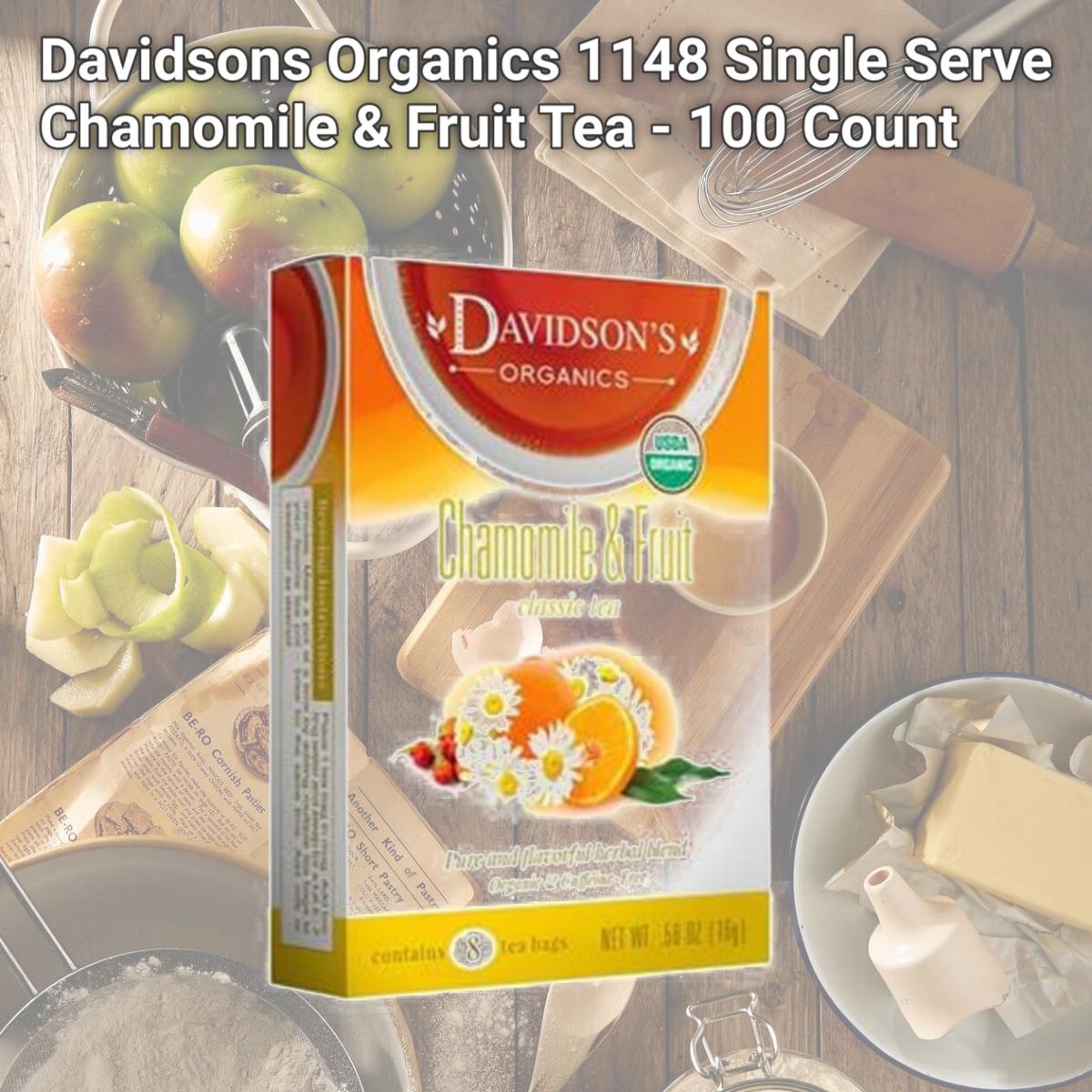 Picture of Davidsons Organics 1148 Single Serve Chamomile & Fruit Tea - 100 Count