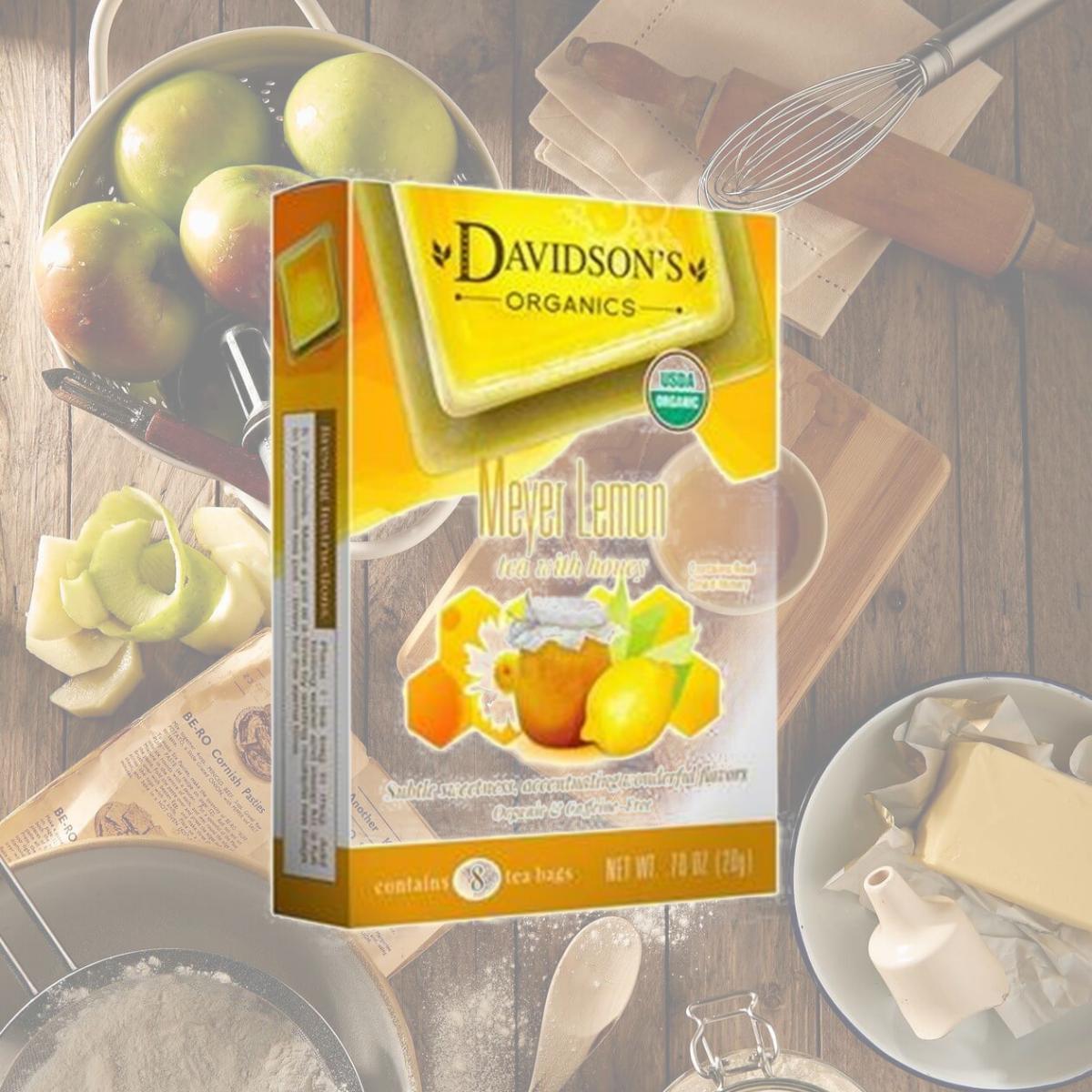 Picture of Davidsons Organics 1162 Single Serve Meyer Lemon Tea - 100 Count
