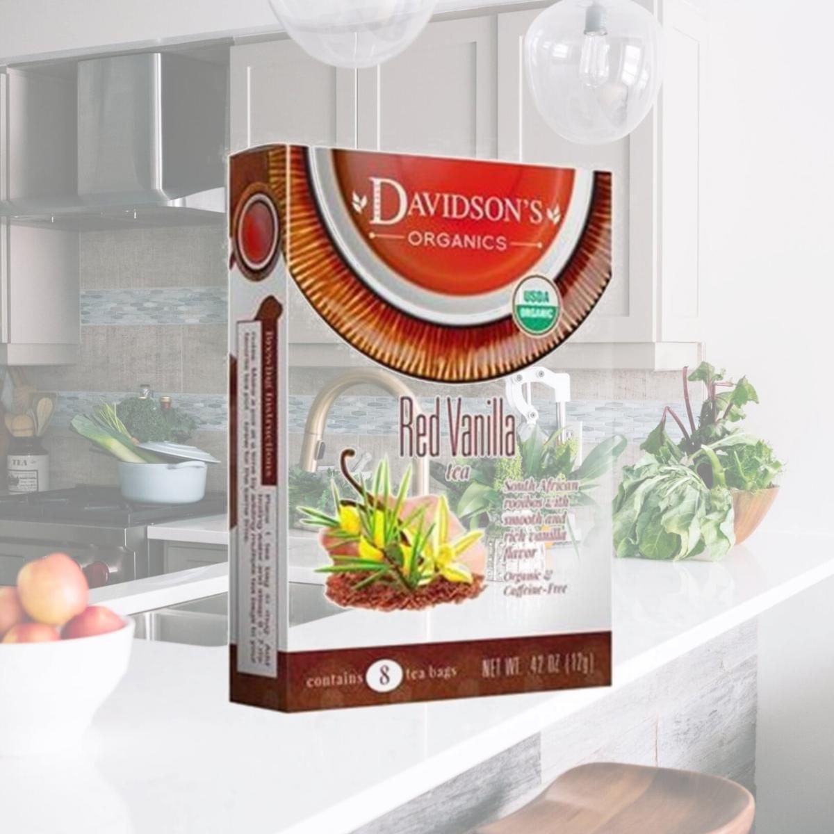 Picture of Davidsons Organics 1165 Single Serve Red Vanilla Tea - 100 Count