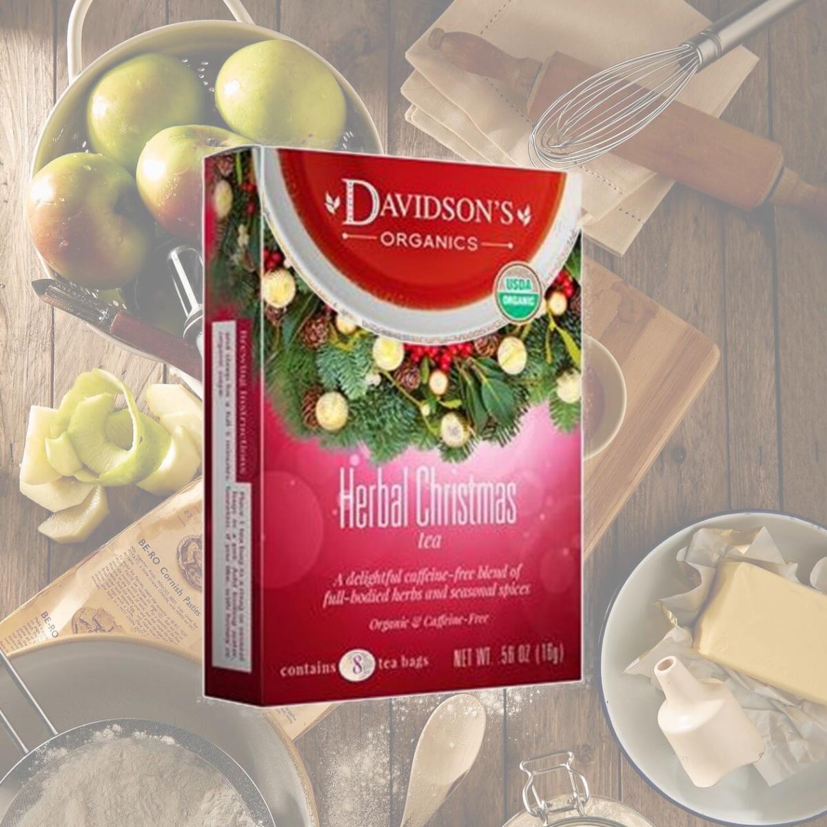 Picture of Davidsons Organics 1191 Single Serve Herbal Christmas Tea - 100 Count