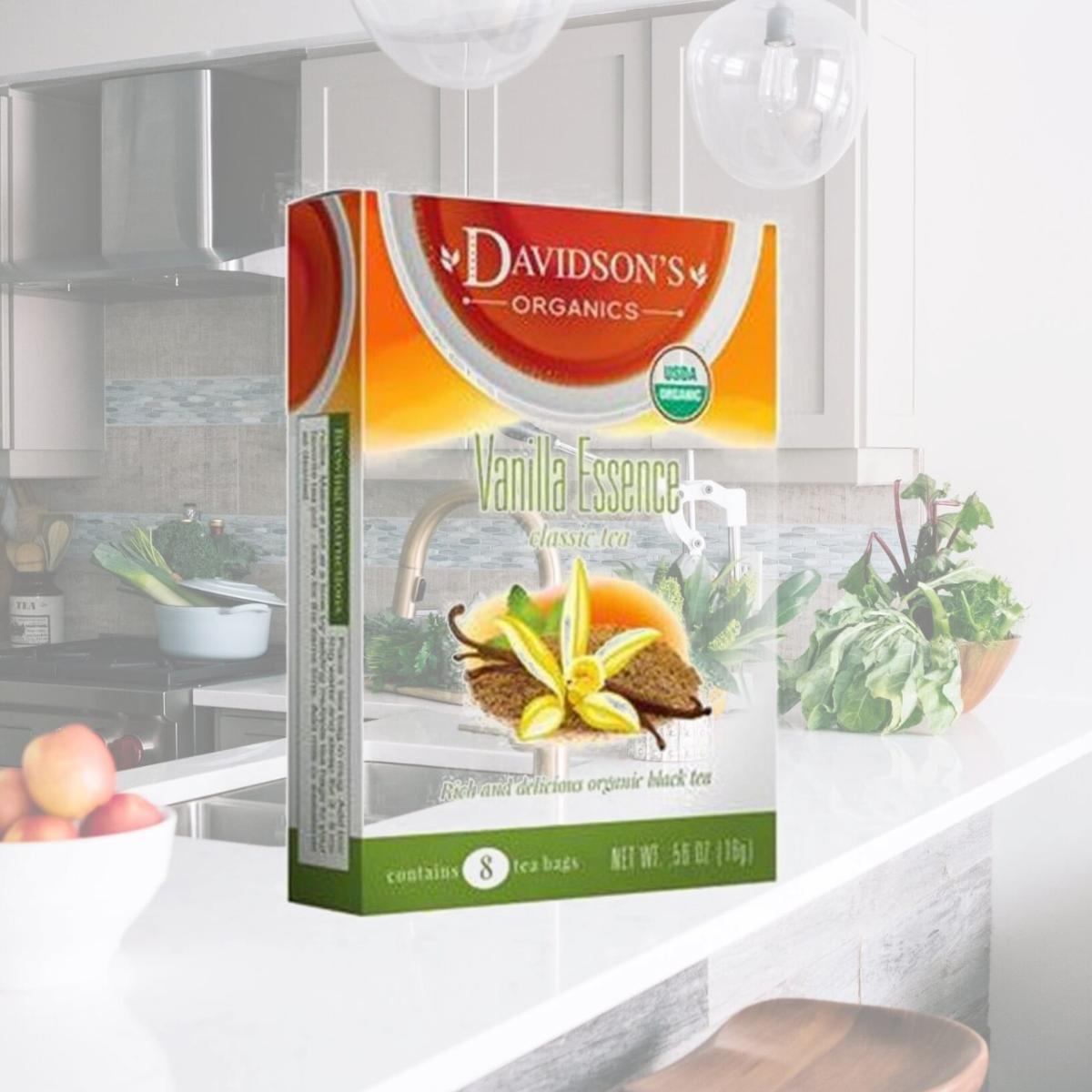 Picture of Davidsons Organics 1197 Single Serve Vanilla Essence Tea - 100 Count