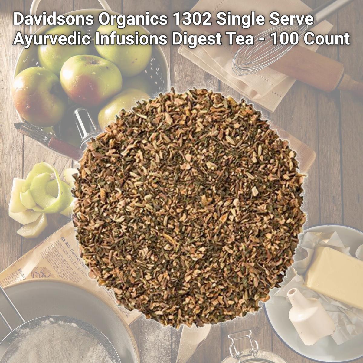 Picture of Davidsons Organics 1302 Single Serve Ayurvedic Infusions Digest Tea - 100 Count