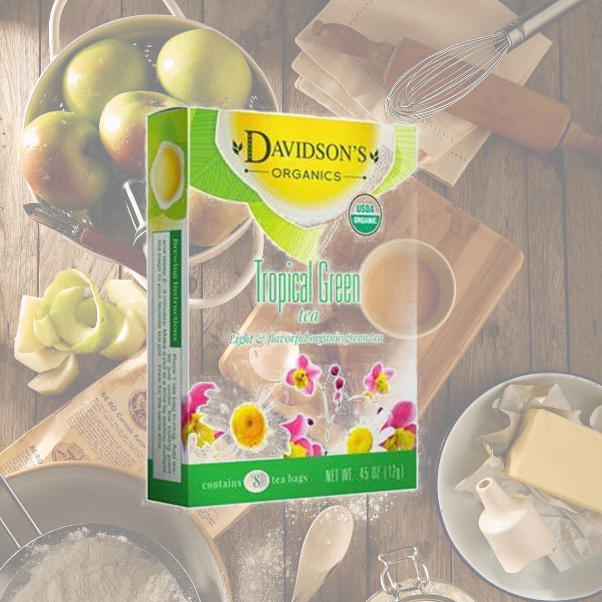 Picture of Davidsons Organics 1626 Single Serve Tropical Green Tea - 100 Count