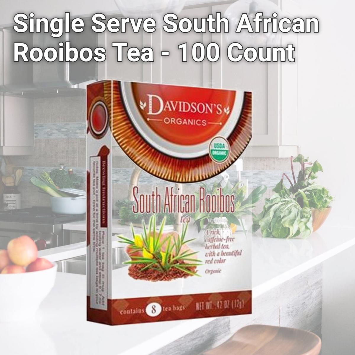 Picture of Davidsons Organics 1635 Single Serve South African Rooibos Tea - 100 Count