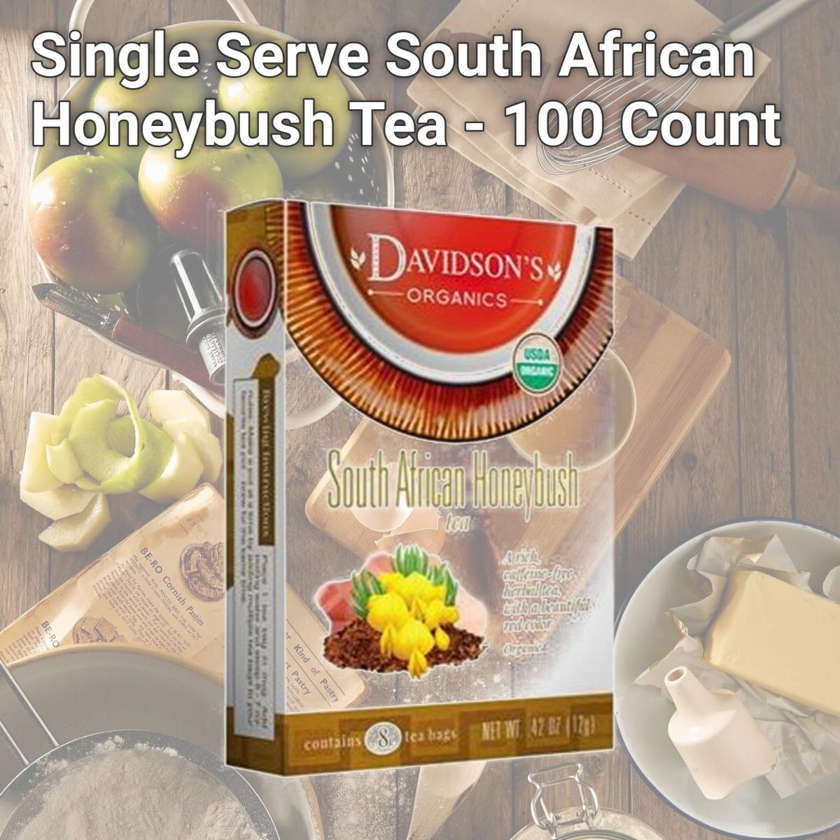 Picture of Davidsons Organics 1636 Single Serve South African Honeybush Tea - 100 Count