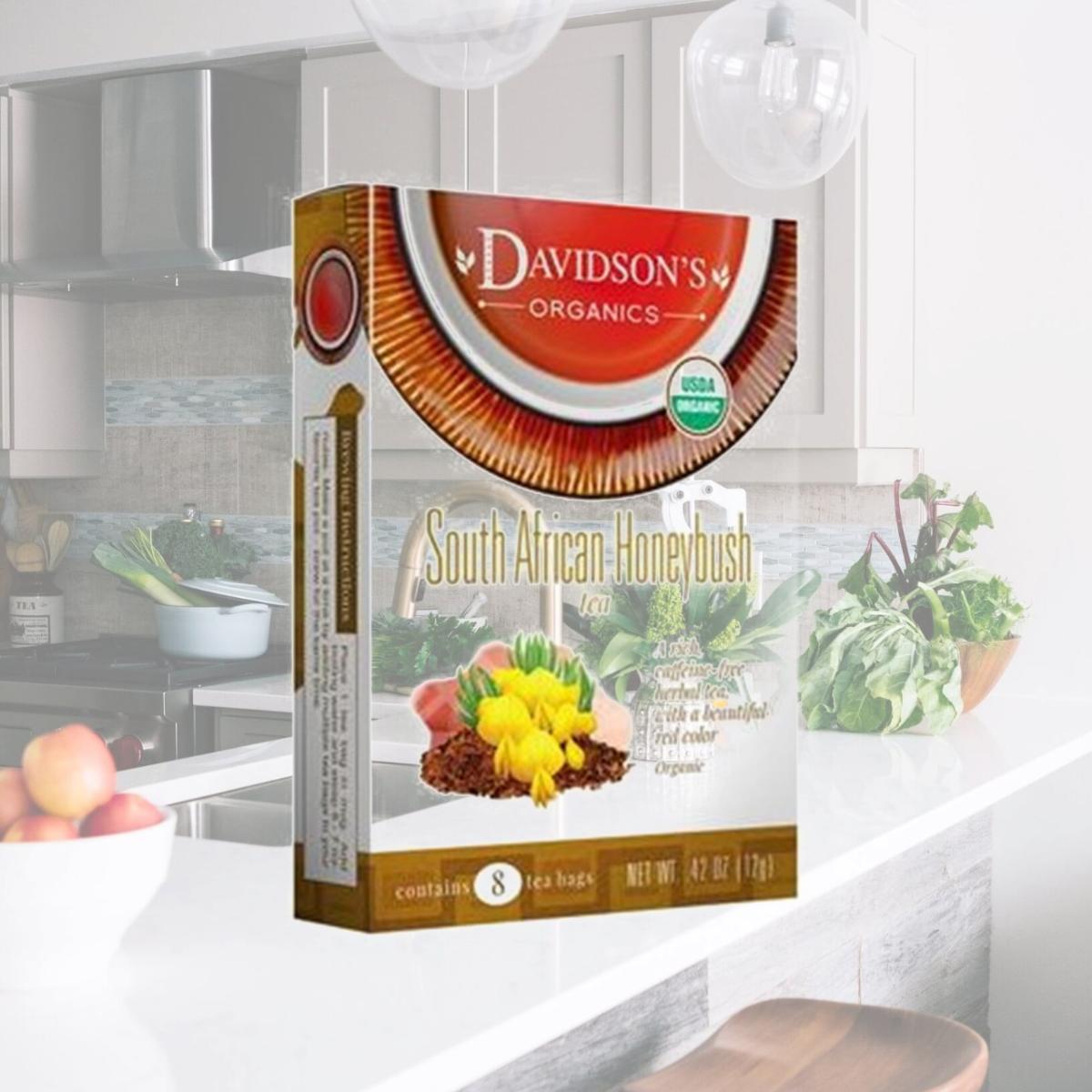 Picture of Davidsons Organics 1636 Single Serve South African Honeybush Tea - 100 Count