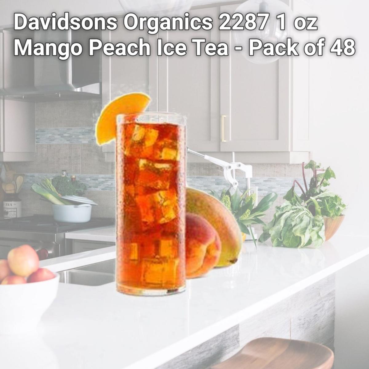 Picture of Davidsons Organics 2287 1 oz Mango Peach Ice Tea - Pack of 48