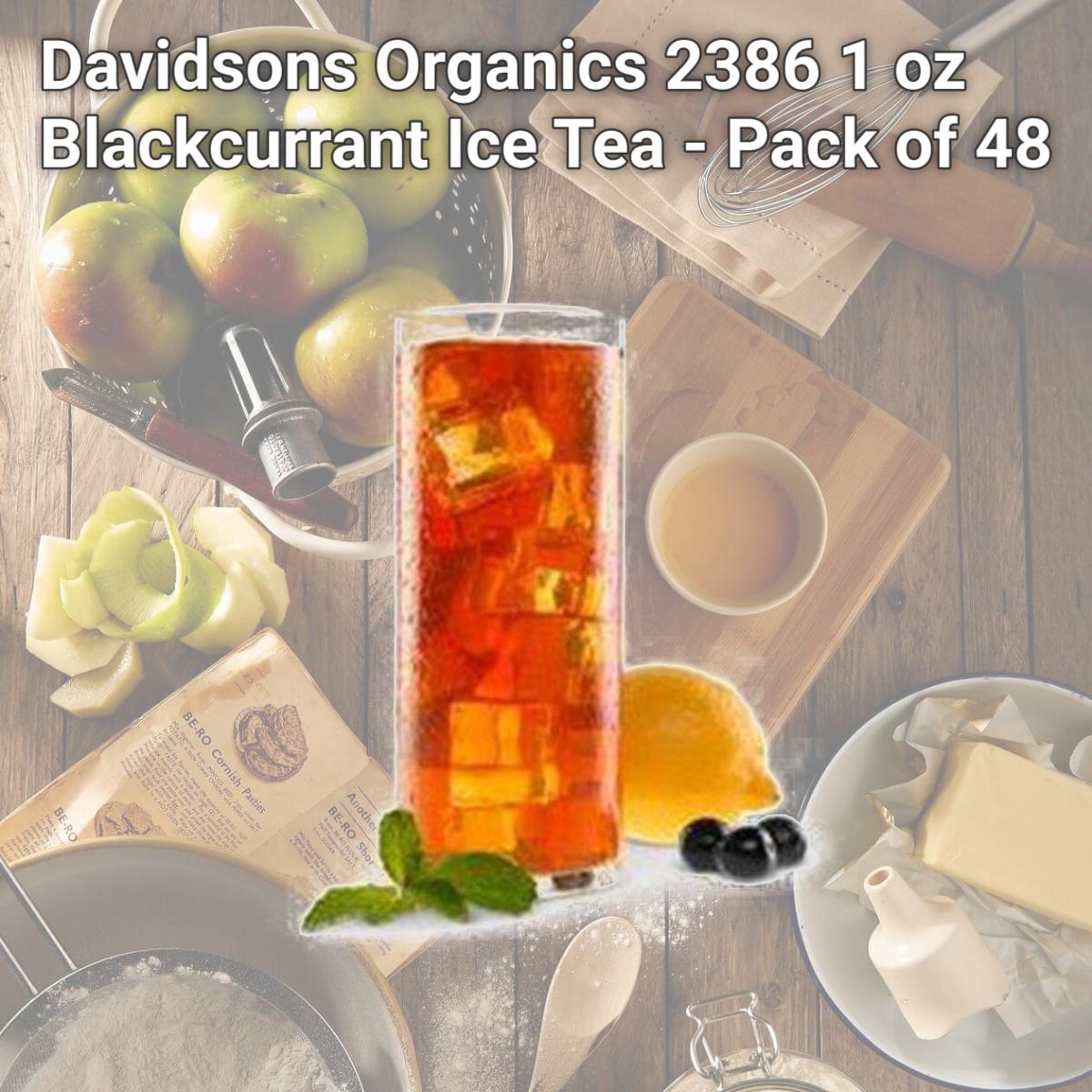 Picture of Davidsons Organics 2386 1 oz Blackcurrant Ice Tea - Pack of 48