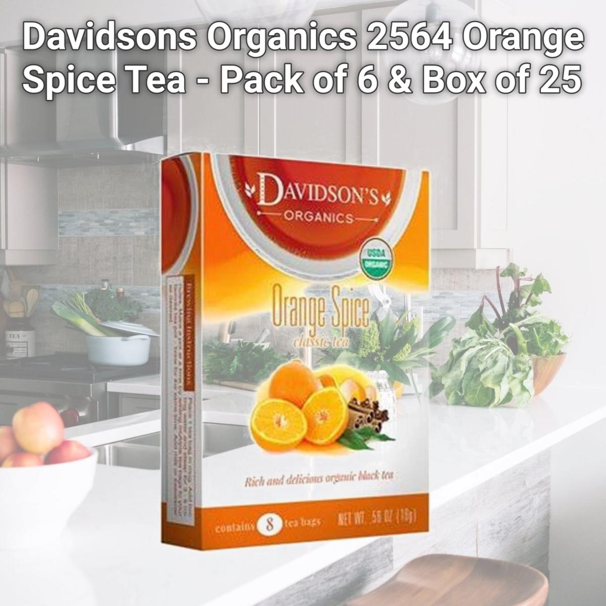 Picture of Davidsons Organics 2564 Orange Spice Tea - Pack of 6 & Box of 25