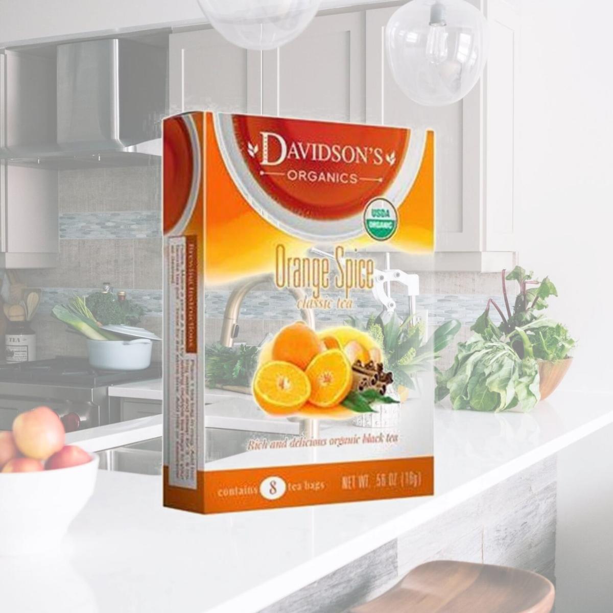 Picture of Davidsons Organics 2564 Orange Spice Tea - Pack of 6 & Box of 25