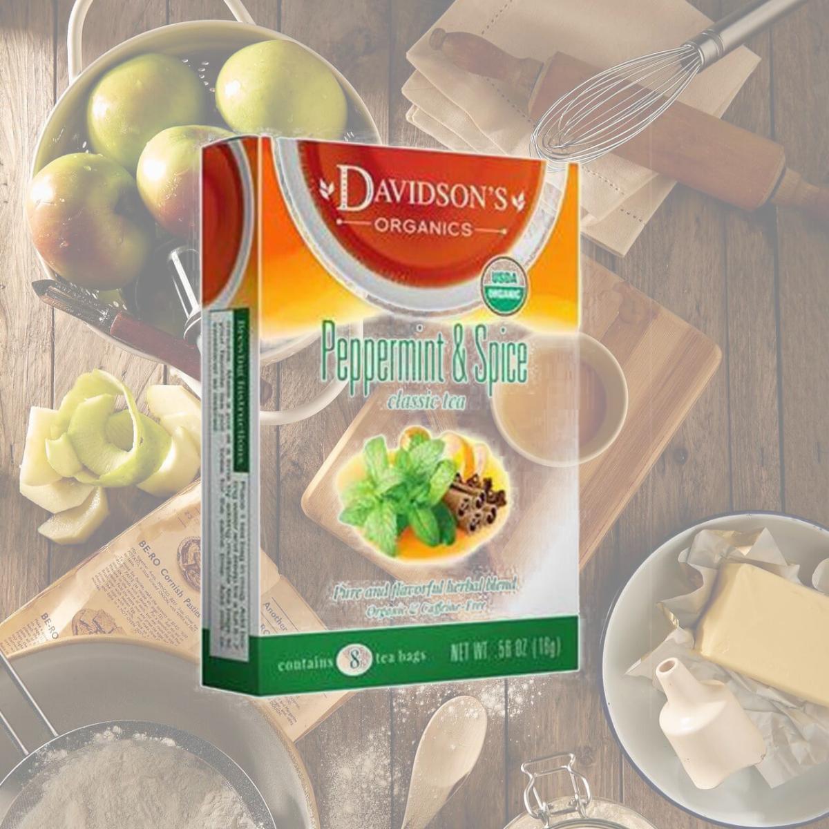 Picture of Davidsons Organics 2565 Peppermint & Spice Tea - Pack of 6 & Box of 25