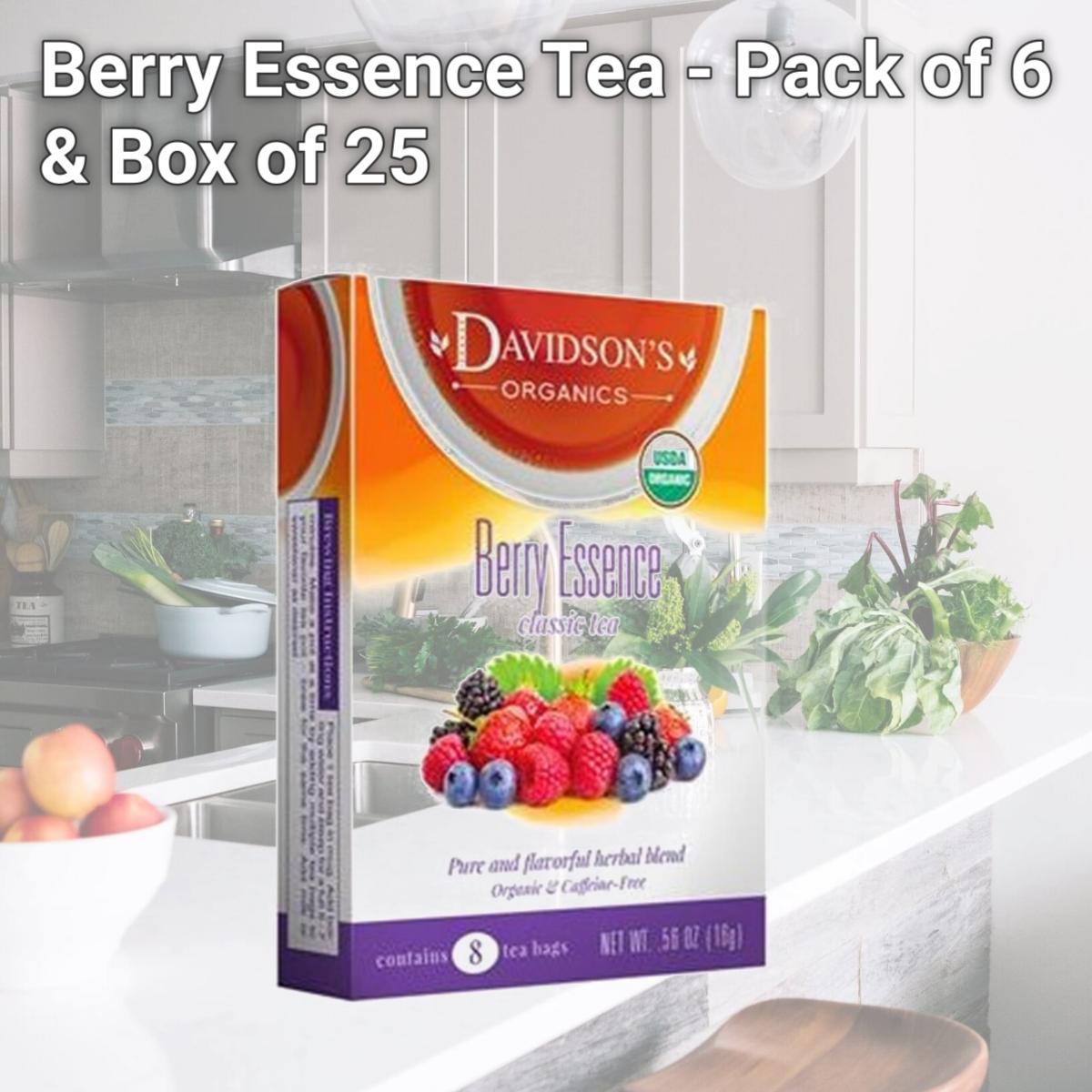 Picture of Davidsons Organics 2567 Berry Essence Tea - Pack of 6 & Box of 25
