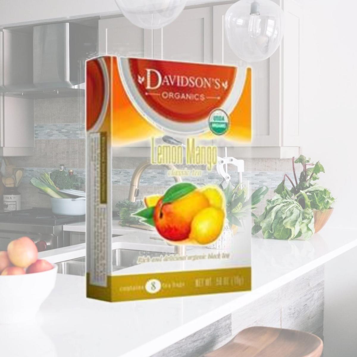 Picture of Davidsons Organics 2644 Lemon Mango Tea - Pack of 6 & Box of 25