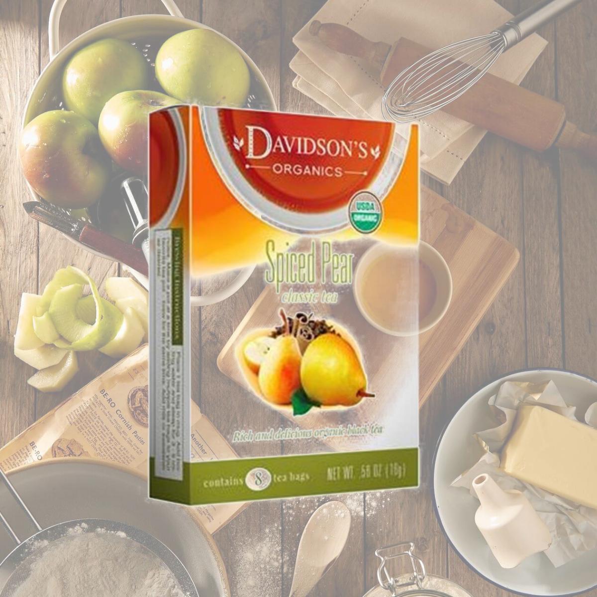 Picture of Davidsons Organics 3127 Single Serve Spiced Pear Tea - 100 Count
