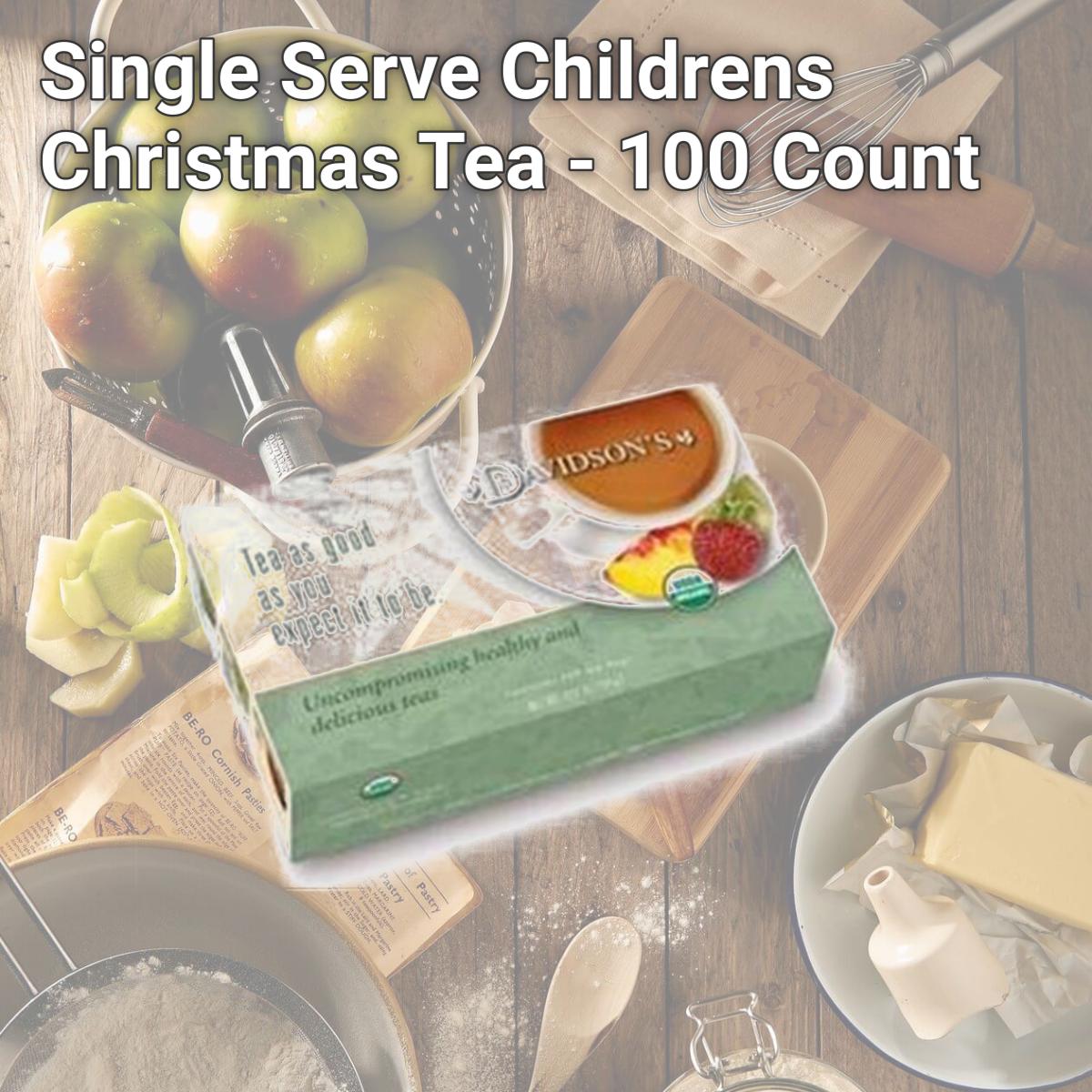 Picture of Davidsons Organics 3187 Single Serve Childrens Christmas Tea - 100 Count