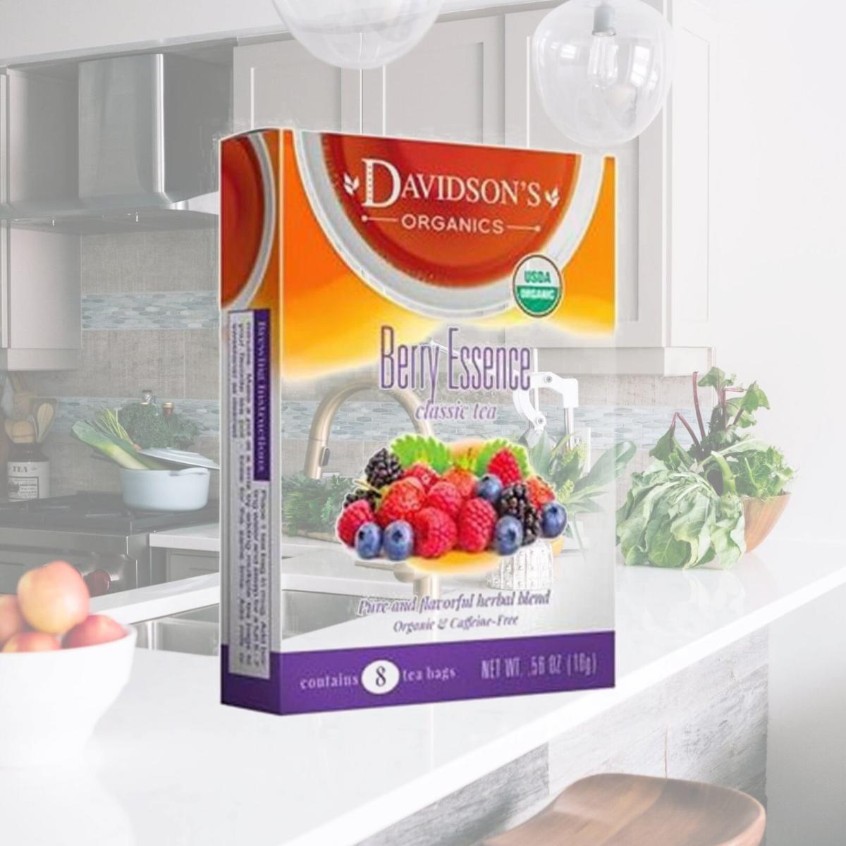 Picture of Davidsons Organics 3194 Single Serve Berry Essence Tea - 100 Count