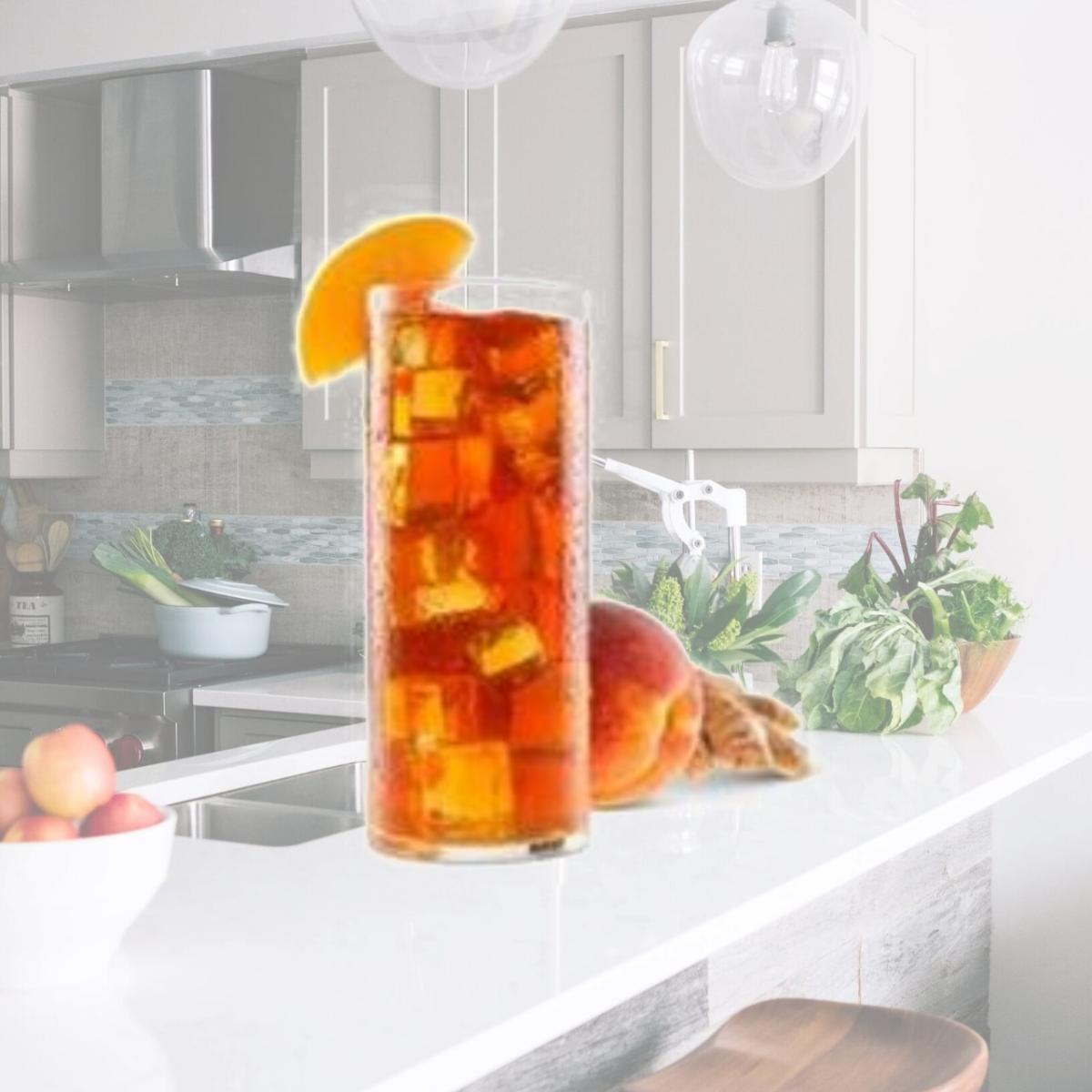 Picture of Davidsons Organics 5195 1 qt Ginger Peach Ice Tea - Pack of 48