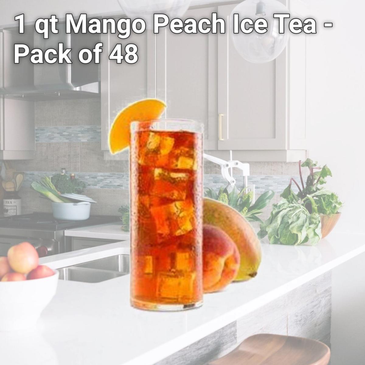 Picture of Davidsons Organics 5287 1 qt Mango Peach Ice Tea - Pack of 48