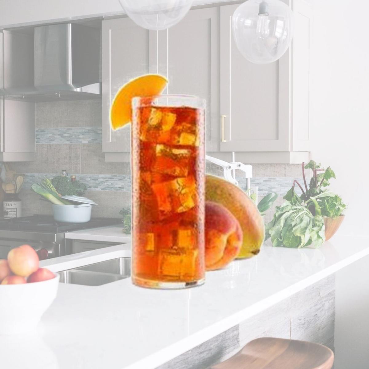 Picture of Davidsons Organics 5287 1 qt Mango Peach Ice Tea - Pack of 48