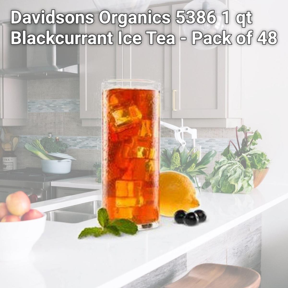 Picture of Davidsons Organics 5386 1 qt Blackcurrant Ice Tea - Pack of 48