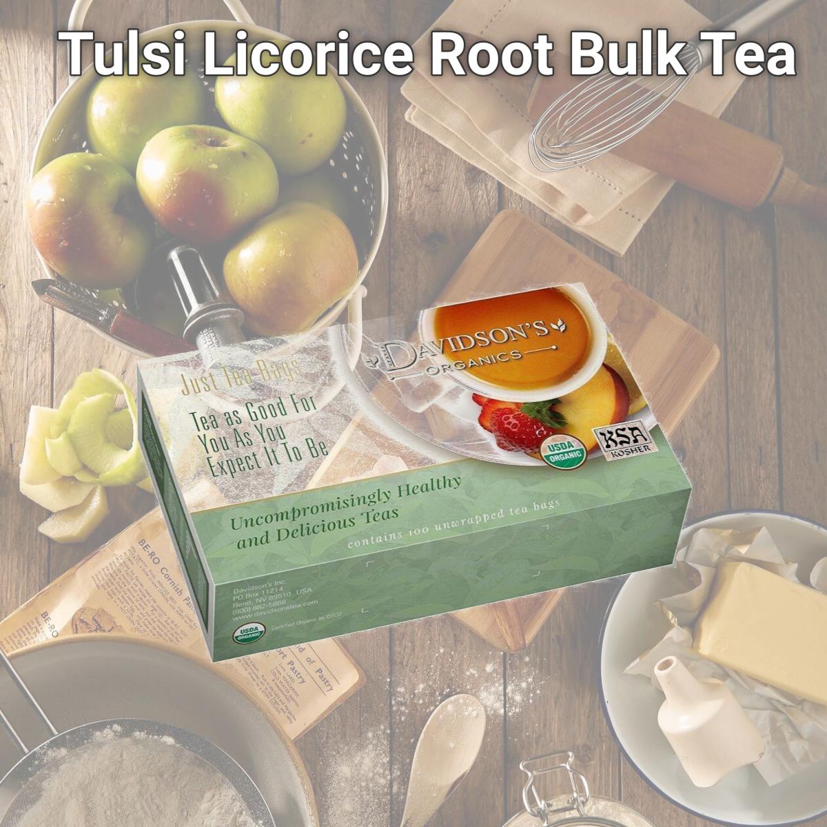 Picture of Davidsons Organics 6445 Tulsi Licorice Root Bulk Tea