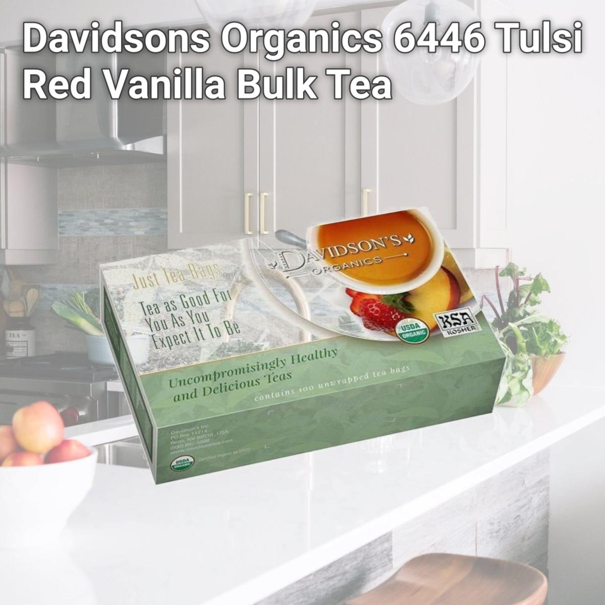 Picture of Davidsons Organics 6446 Tulsi Red Vanilla Bulk Tea