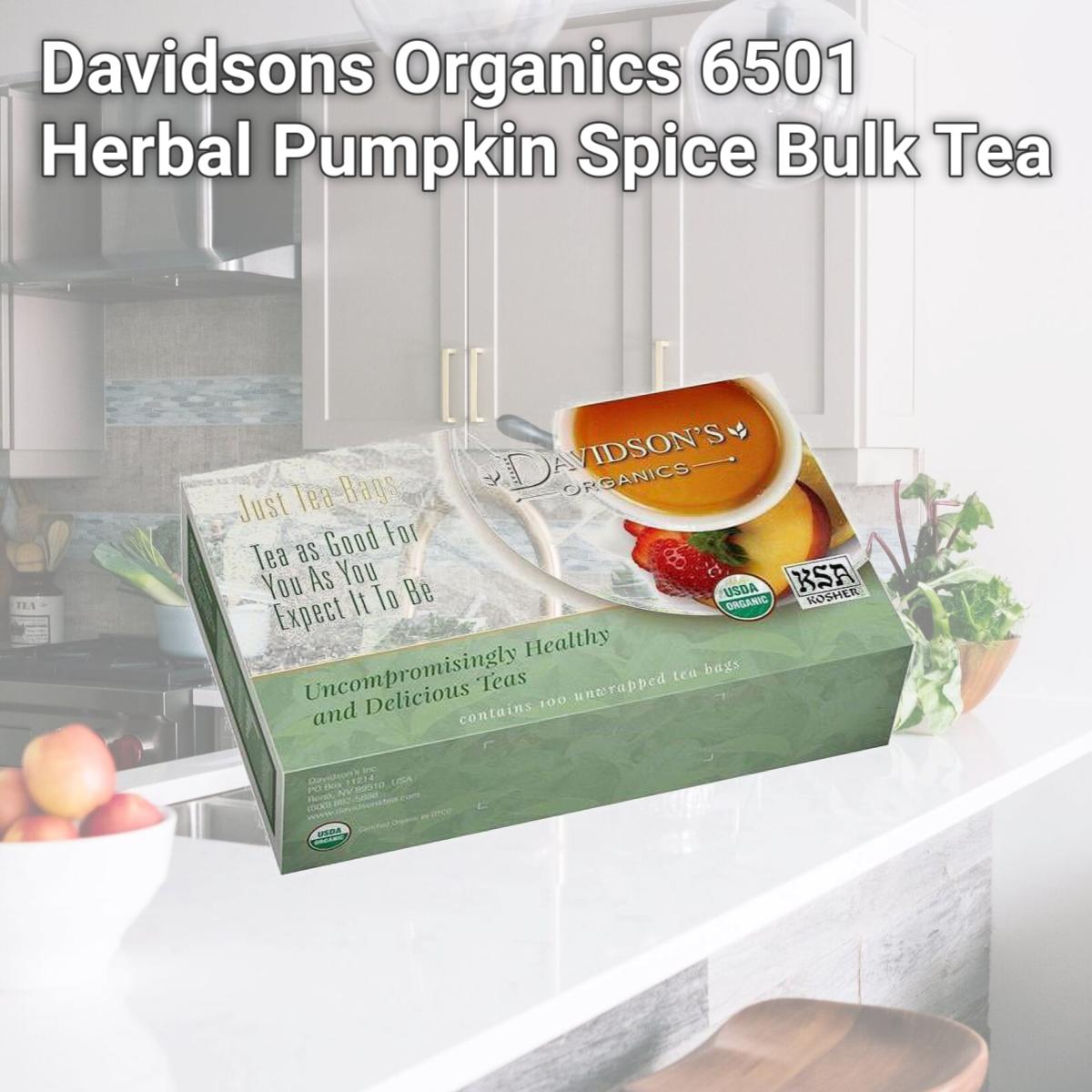 Picture of Davidsons Organics 6501 Herbal Pumpkin Spice Bulk Tea