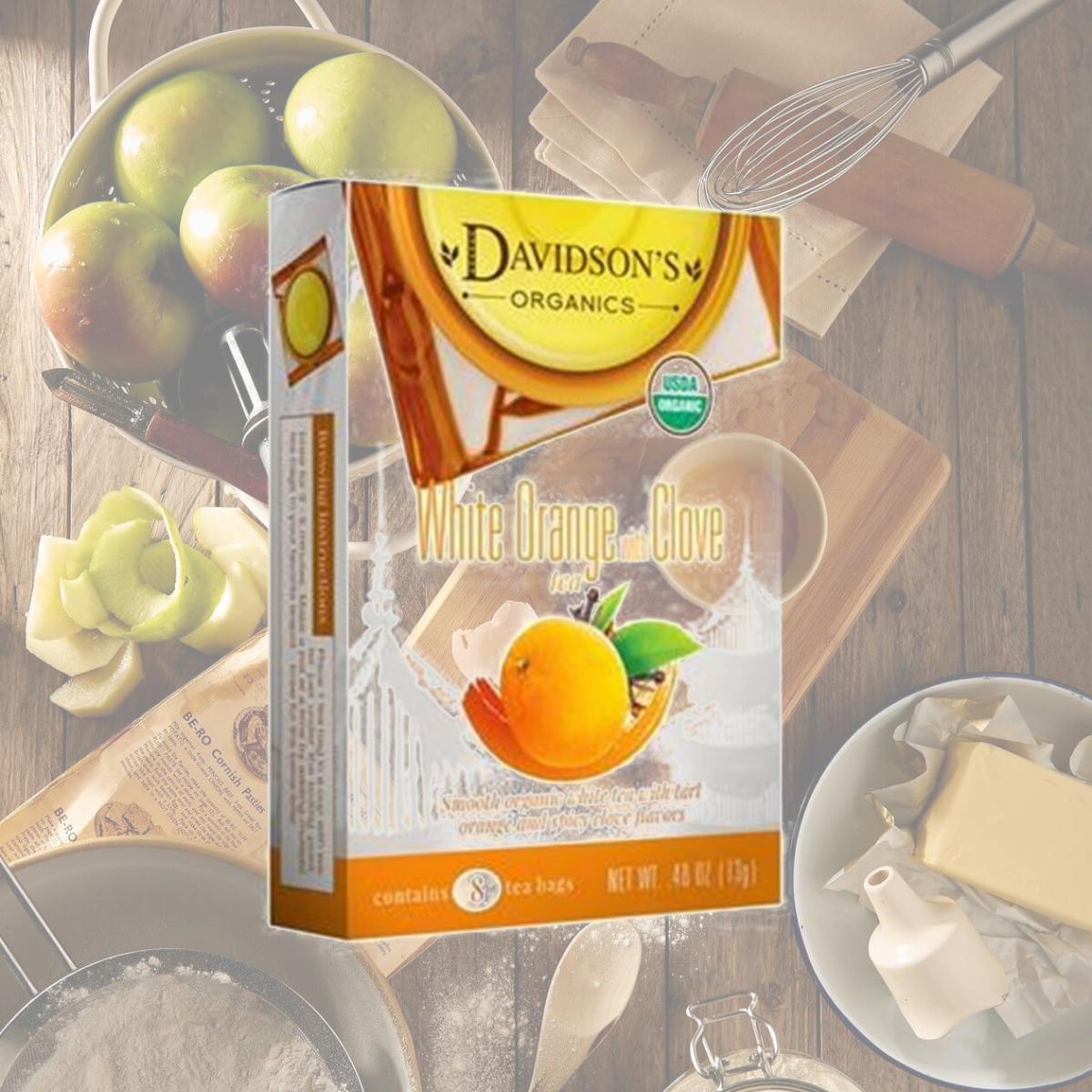 Picture of Davidsons Organics 7101 2 oz White Orange with Clove Sampler Tea - Pack of 6