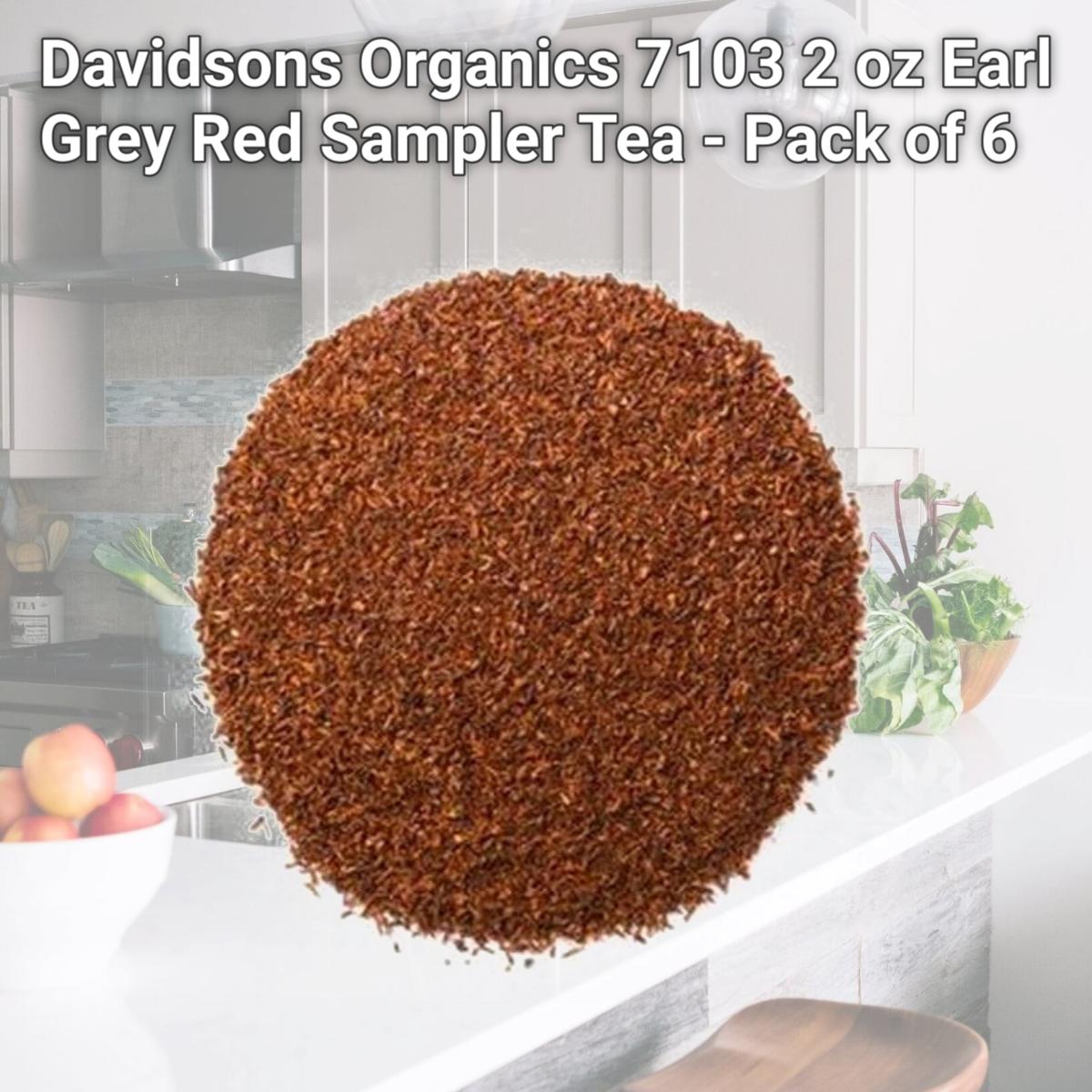 Picture of Davidsons Organics 7103 2 oz Earl Grey Red Sampler Tea - Pack of 6